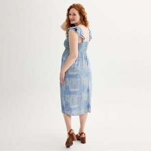 Maternity Sonoma Goods For Life® Flutter Sleeve Smocked Midi Dress